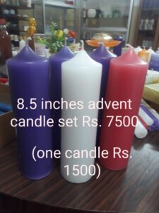8.5 inch advent candle set